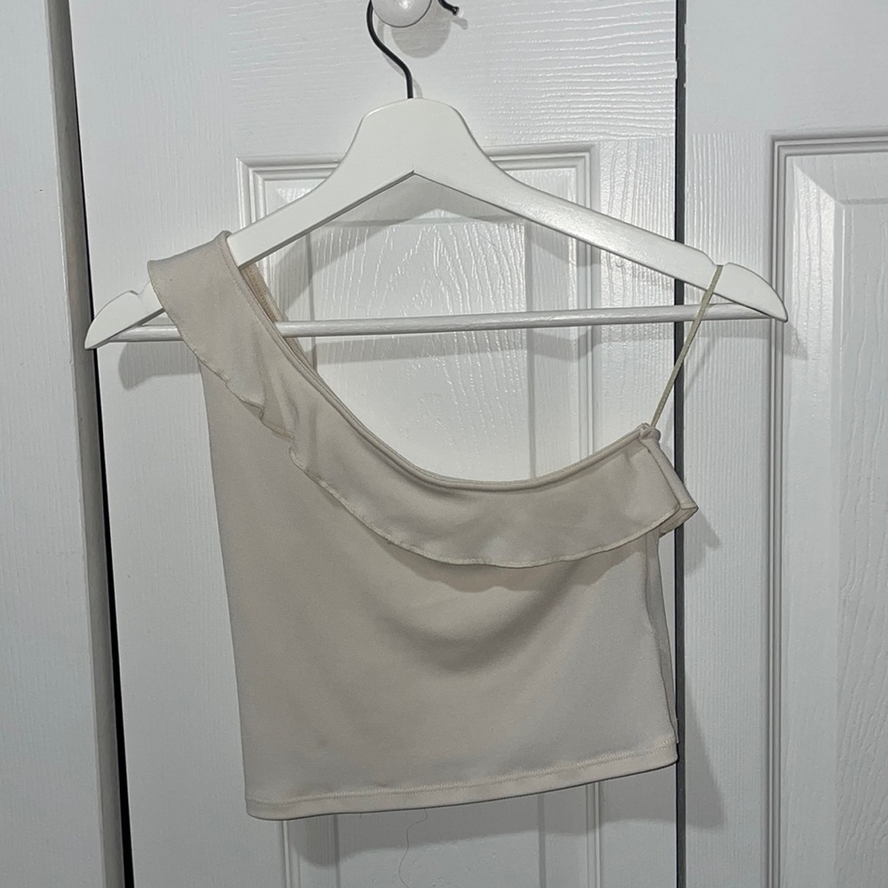 EXPRESS One shoulder off white